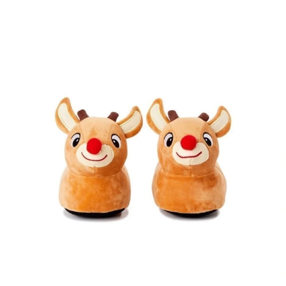 Rudolph baby slippers || size 2, 4, 5, 7 available - Picture 1 of 2